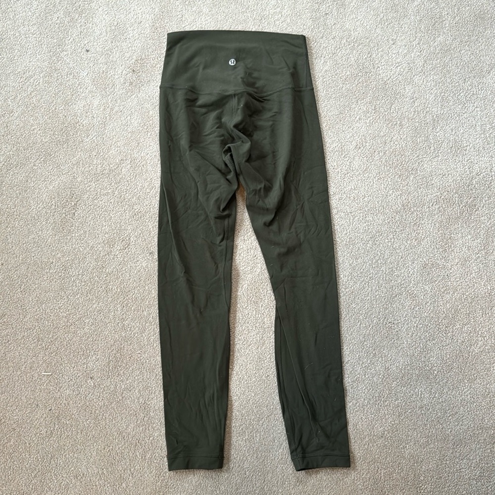 Lululemon align leggings, olive green, size 4